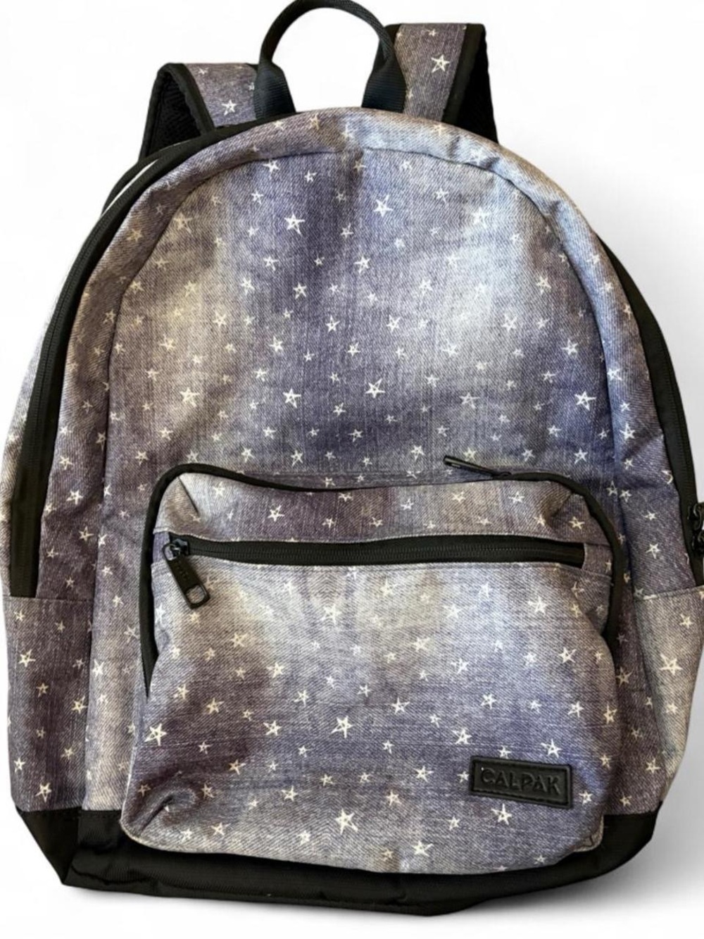 Calpak Stargaze Denim-Look Purple Backpack